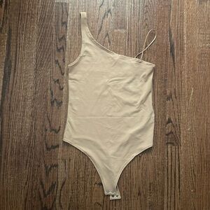 NWT Abercrombie Soft A&F Collection Tan Bodysuit